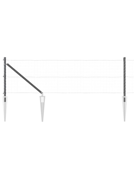 Žoga āķis 52 pcs sudraba 3.2 x 3.2 x 100 cm tērauds