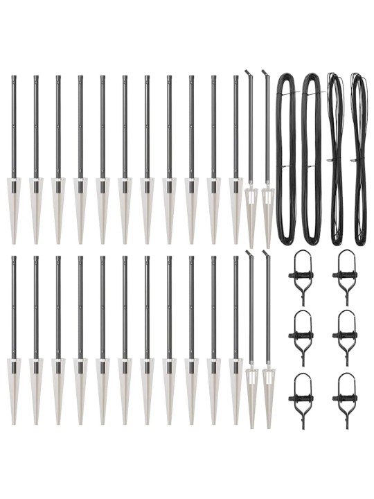 Žoga āķis 26 pcs sudraba 3.2 x 3.2 x 120 cm tērauds
