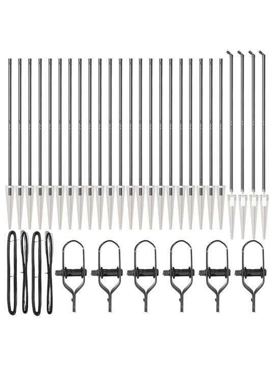 Žoga āķis 26 pcs sudraba 3.2 x 3.2 x 140 cm tērauds