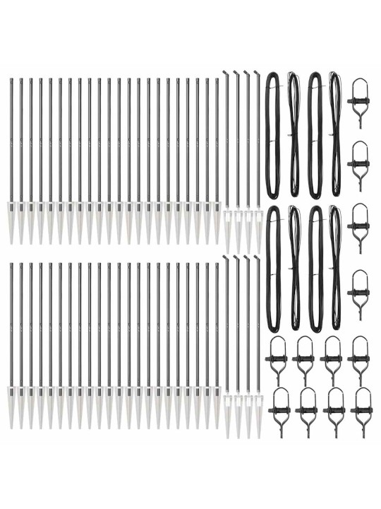 Žoga āķis 52 pcs sudraba 3.2 x 3.2 x 160 cm tērauds