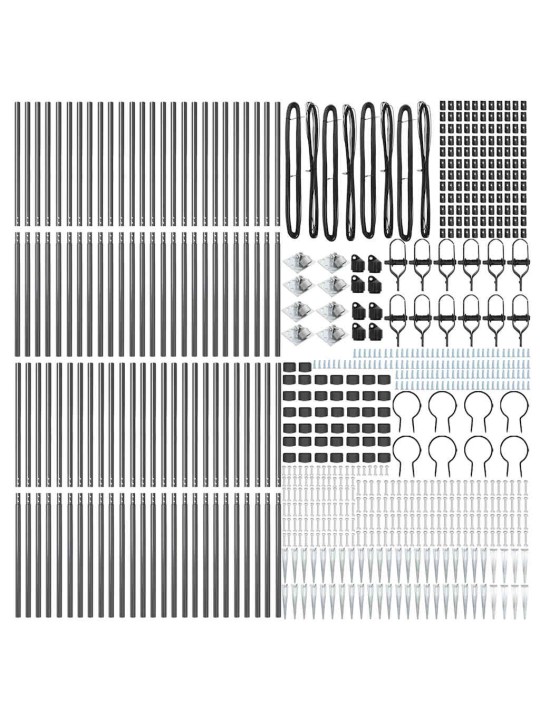 Žoga āķis 52 pcs sudraba 3.2 x 3.2 x 160 cm tērauds