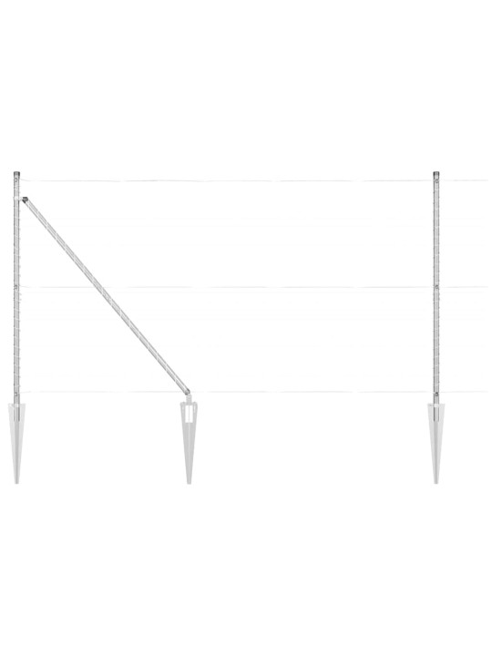 Žoga āķis 52 pcs sudraba 3.2 x 3.2 x 140 cm tērauds
