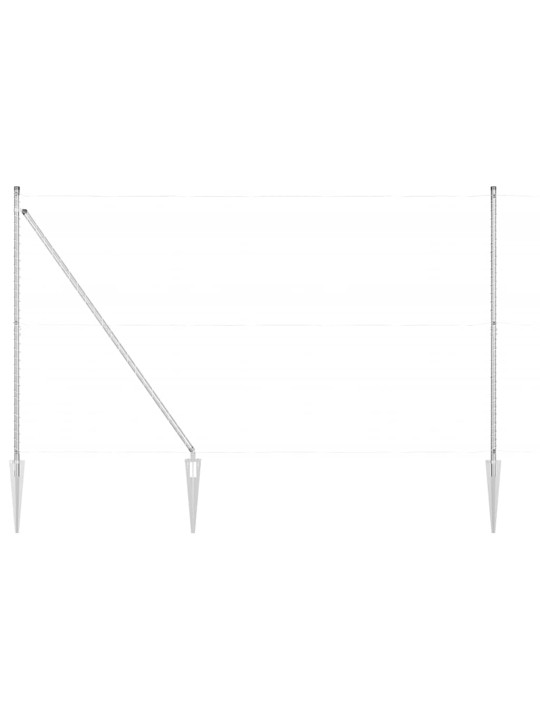 Žoga āķis 26 pcs sudraba 3.2 x 3.2 x 180 cm tērauds