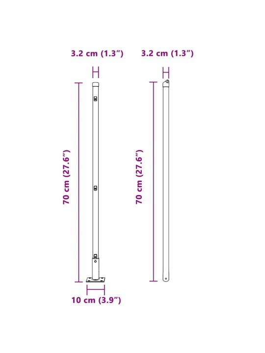 Žoga āķis 26 pcs sudraba 3.2 x 3.2 x 140 cm tērauds