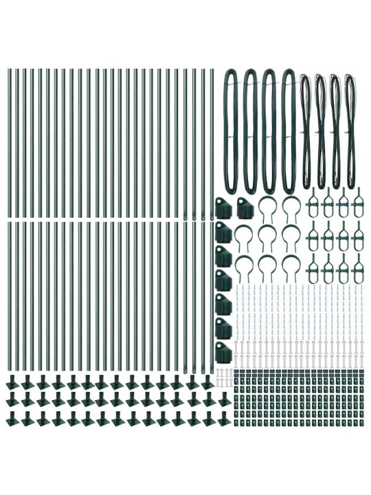 Žoga āķis 52 pcs sudraba 3.2 x 3.2 x 140 cm tērauds