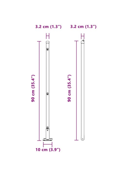 Žoga āķis 52 pcs sudraba 3.2 x 3.2 x 140 cm tērauds