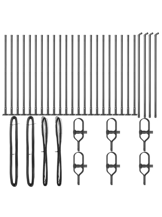 Žoga āķis 26 pcs sudraba izmērs: 3.2 x 3.2 x 50 cm tērauds