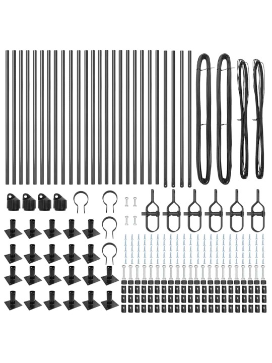Žoga āķis 26 pcs sudraba izmērs: 3.2 x 3.2 x 50 cm tērauds