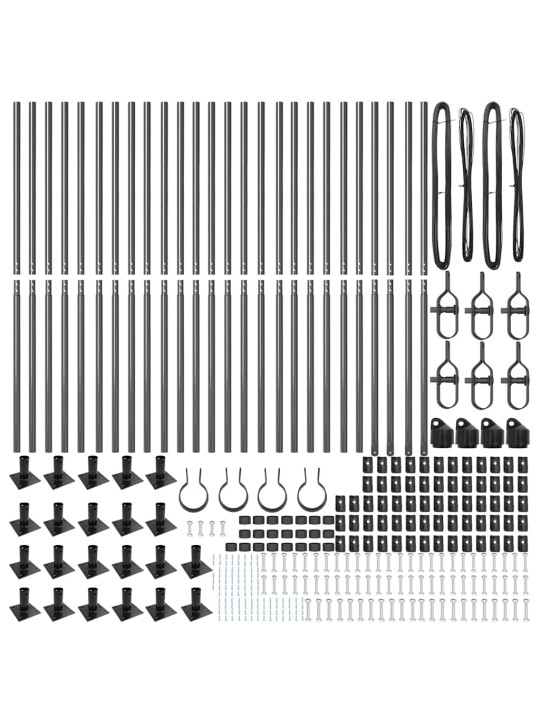 Žoga āķis 26 pcs sudraba izmērs: 3.2 x 3.2 x 83.5 cm tērauds