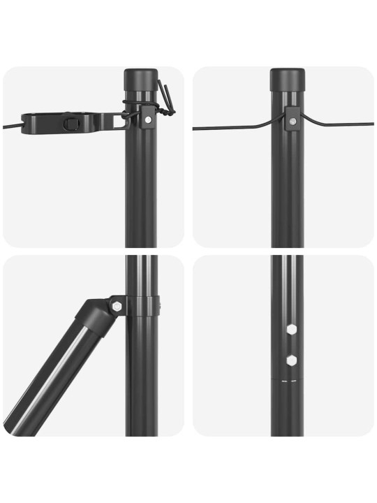 Žoga āķis 26 pcs sudraba izmērs: 3.2 x 3.2 x 88.5 cm tērauds