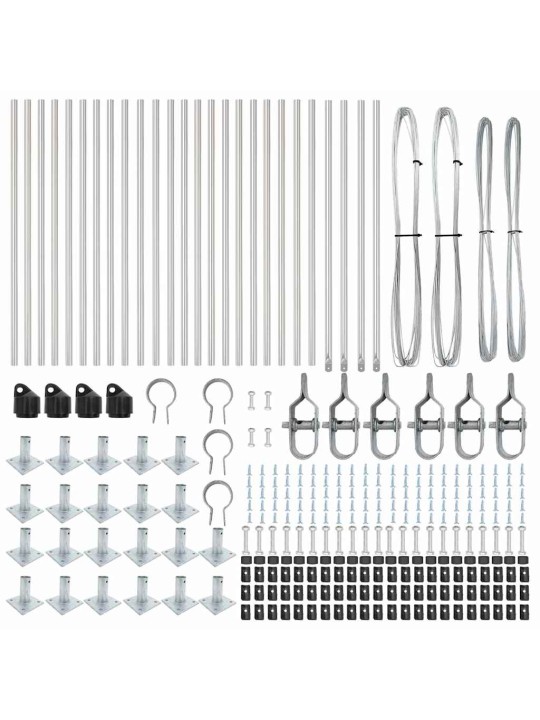 Žoga āķis 26 pcs sudraba izmērs: 3.2 x 3.2 x 110 cm tērauds