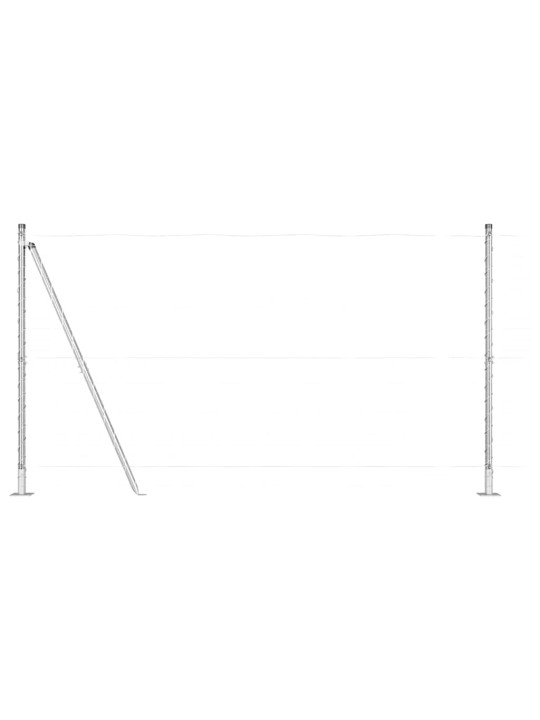Žoga āķis 52 pcs sudraba 3.2 x 3.2 x 140 cm tērauds