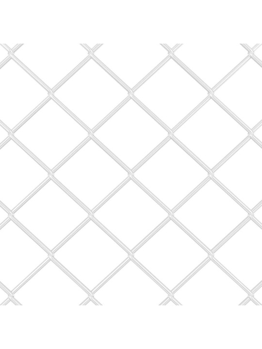 Ķēdes žogs ar stabiem sudraba 0.8 x 10 m tērauds