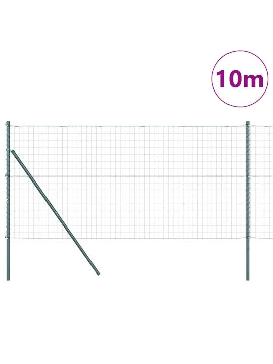 Žogs ar stabiem. zaļa 1.4 x 10 m tērauds