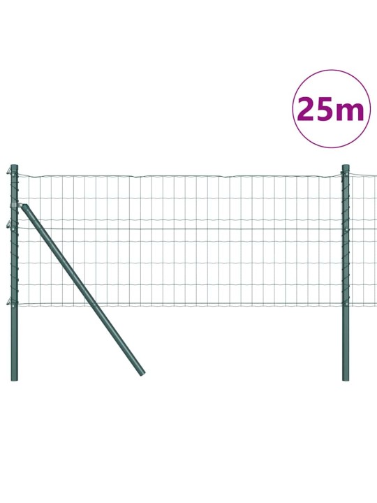 Žogs ar stabiem. zaļa 0.8 x 25 m tērauds