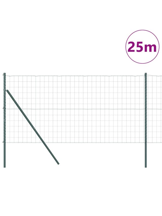 Žogs ar stabiem. zaļa 1.2 x 25 m tērauds