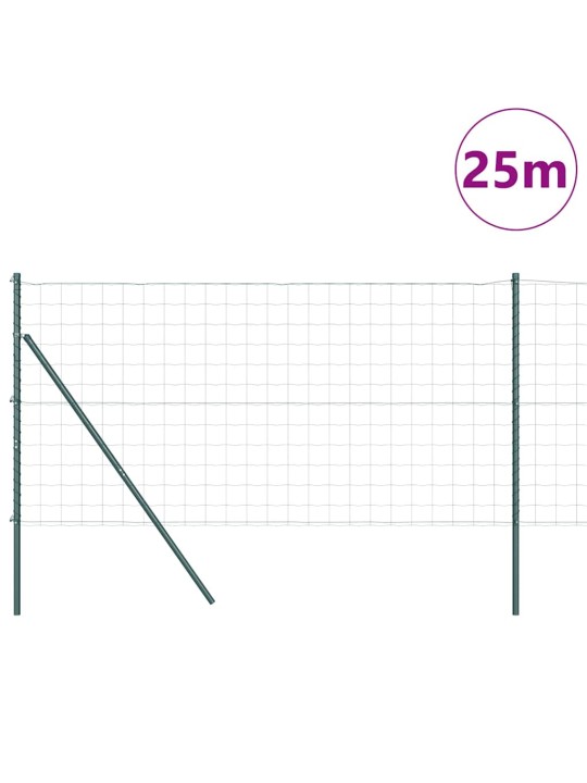 Žogs ar stabiem. zaļa 1.2 x 25 m tērauds