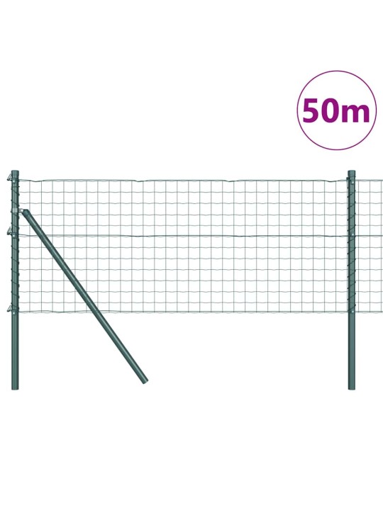 Žogs ar stabiem. zaļa 0.6 x 50 m tērauds