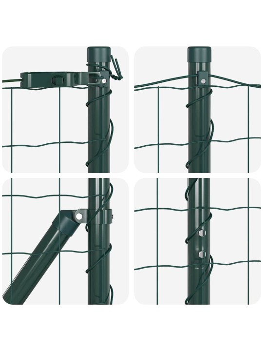 Žogs ar stabiem. zaļa 1.6 x 10 m tērauds