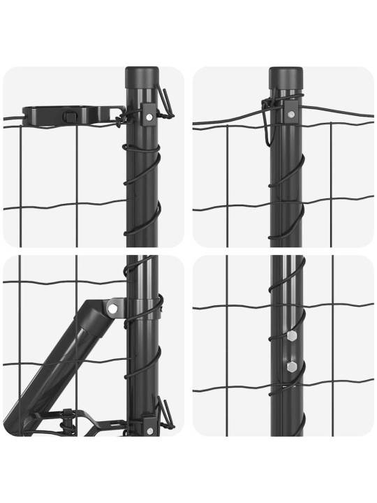 Žogs ar stabiem. pelēka 1.6 x 10 m tērauds