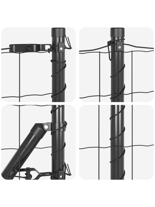 Žogs ar stabiem. pelēka 0.4 x 10 m tērauds
