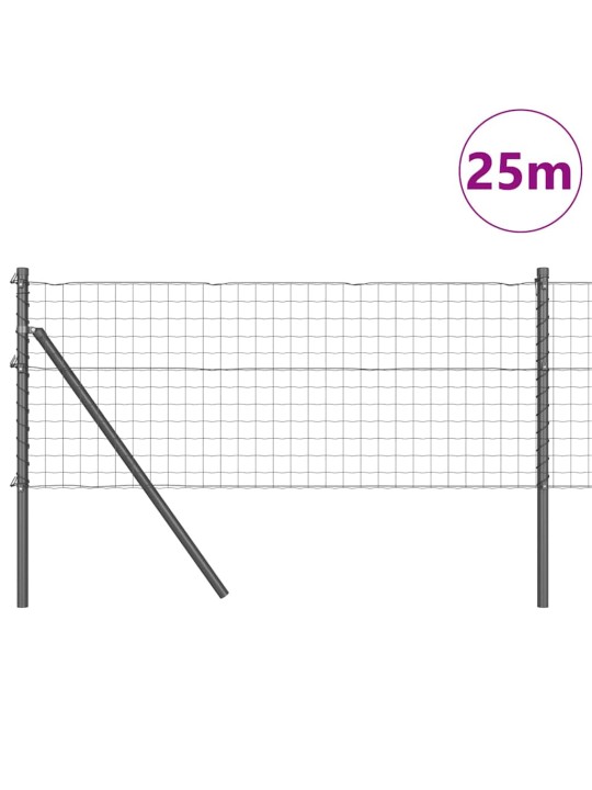 Žogs ar stabiem. pelēka 0.4 x 25 m tērauds