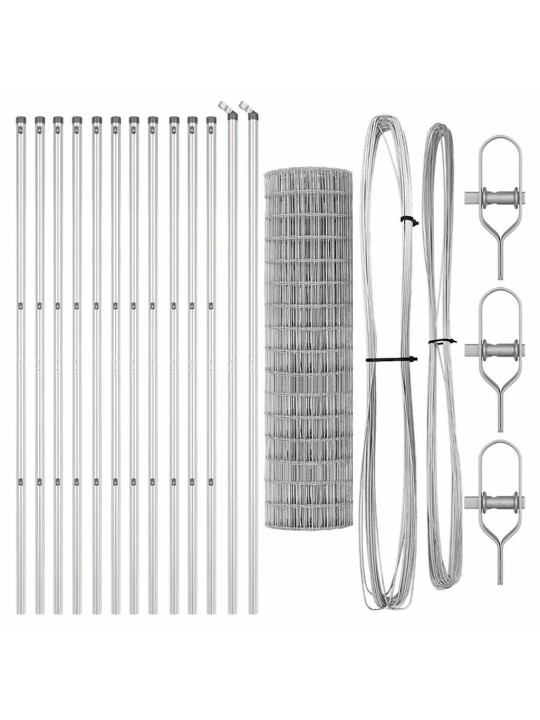 Žogs ar stabiem. sudraba 1.2 x 25 m tērauds