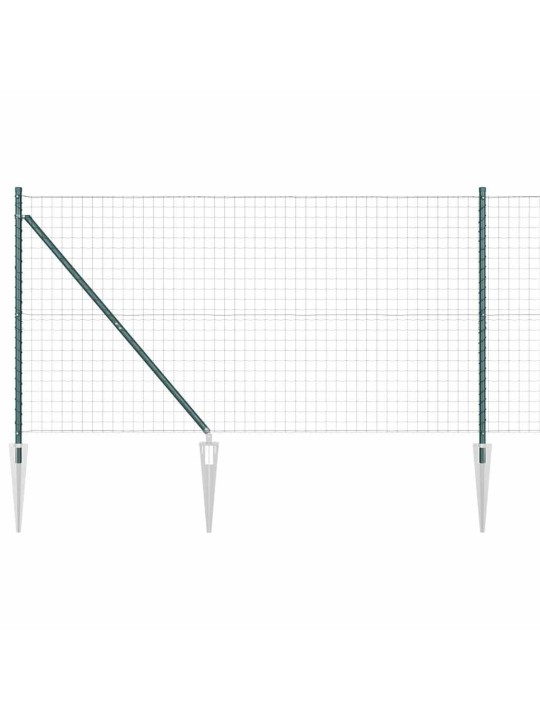 Žogs ar stabiem. zaļa 1.4 x 10 m tērauds