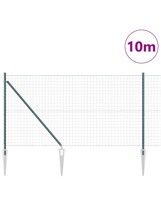 Žogs ar stabiem. zaļa 1.4 x 10 m tērauds