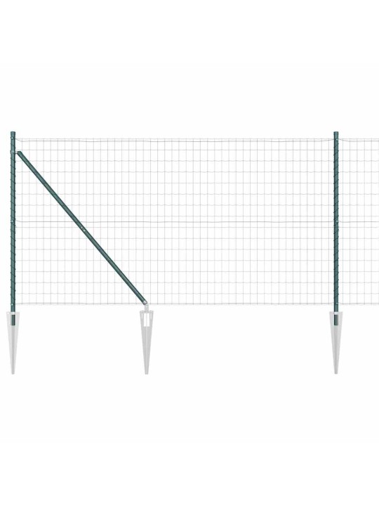 Žogs ar stabiem. zaļa 1.4 x 10 m tērauds