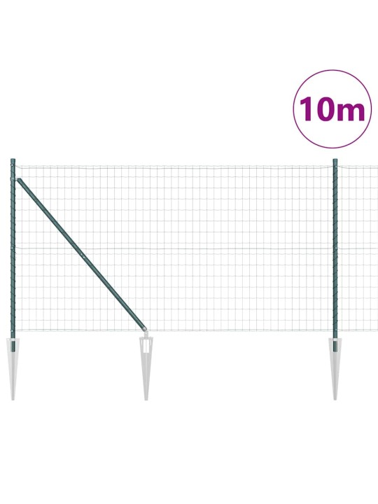Žogs ar stabiem. zaļa 1.4 x 10 m tērauds
