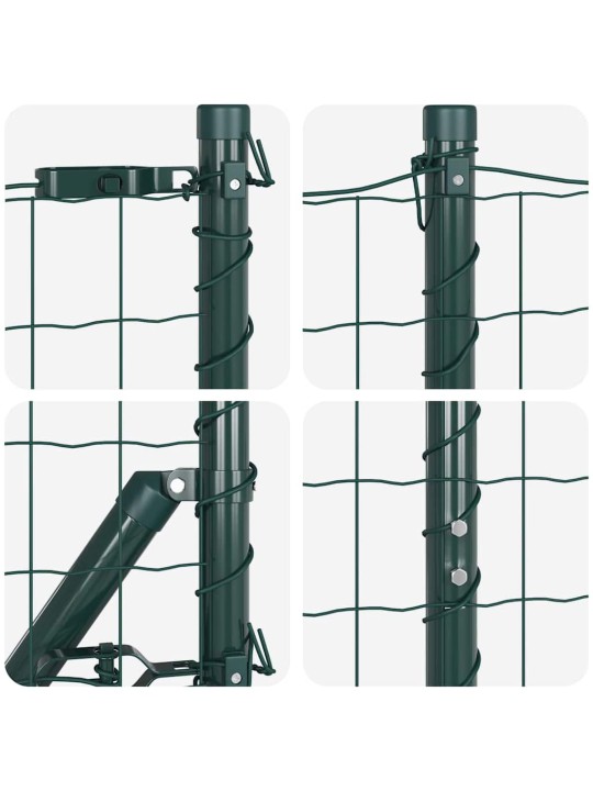 Žogs ar stabiem. zaļa 1.6 x 10 m tērauds