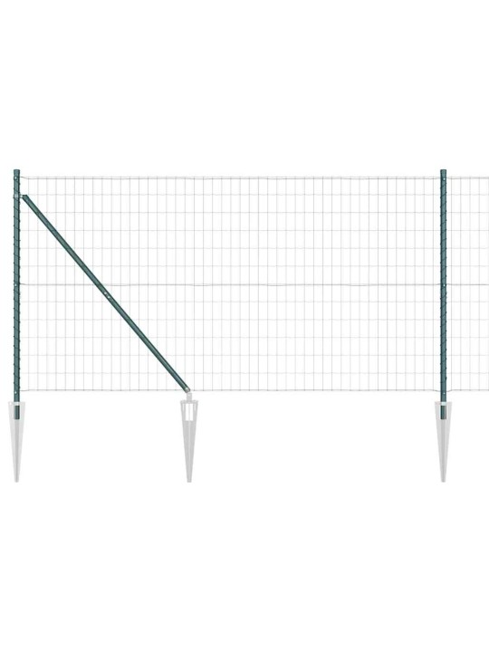 Žogs ar stabiem. zaļa 1.4 x 10 m tērauds