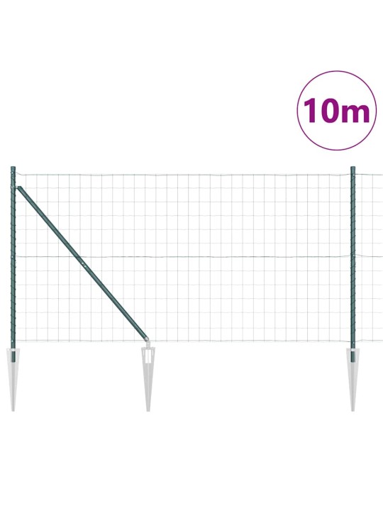 Žogs ar stabiem. zaļa 1.4 x 10 m tērauds