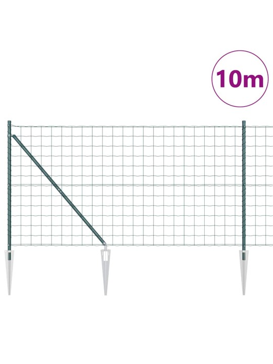 Žogs ar stabiem. zaļa 1.4 x 10 m tērauds