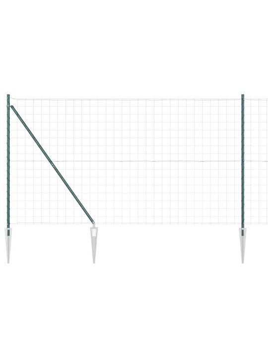Žogs ar stabiem. zaļa 1.5 x 10 m tērauds