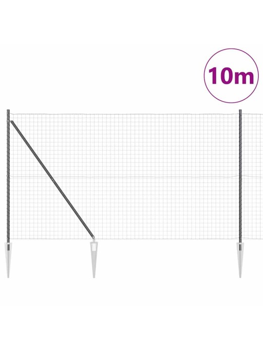 Žogs ar stabiem. pelēka 1.6 x 10 m tērauds