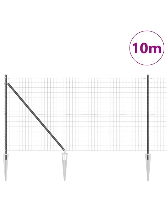 Žogs ar stabiem. pelēka 1 x 10 m tērauds