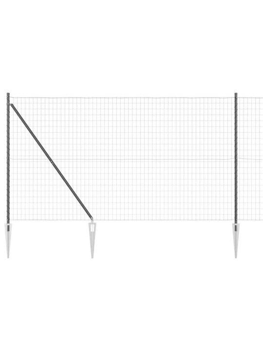 Žogs ar stabiem. pelēka 1.6 x 10 m tērauds