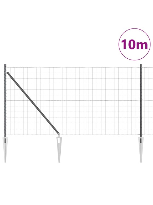 Žogs ar stabiem. pelēka 1 x 10 m tērauds