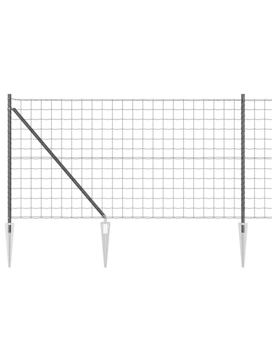 Žogs ar stabiem. pelēka 1 x 10 m tērauds