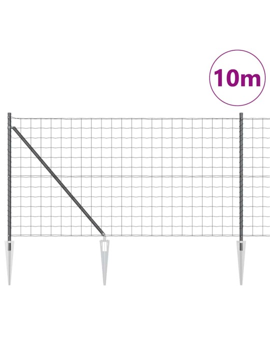 Žogs ar stabiem. pelēka 1 x 10 m tērauds
