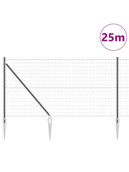Žogs ar stabiem. pelēka 1 x 25 m tērauds