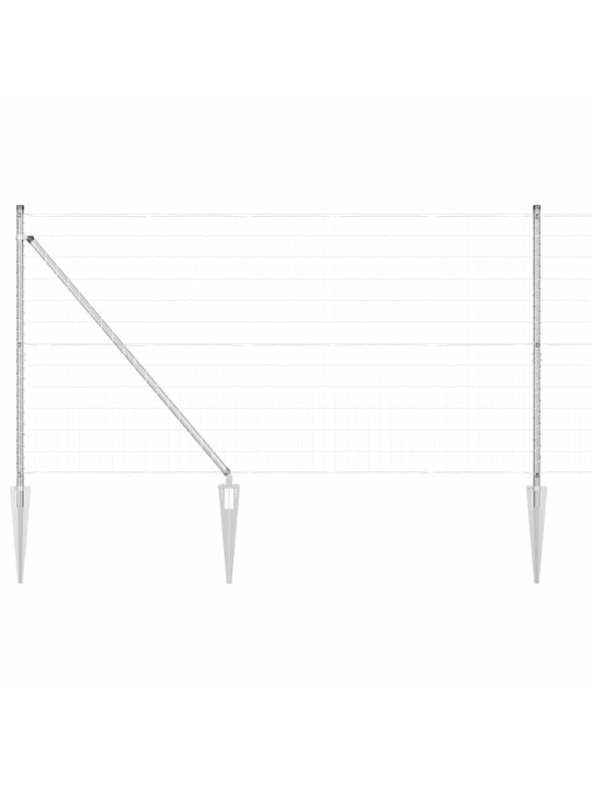 Žogs ar stabiem. sudraba 1.2 x 25 m tērauds