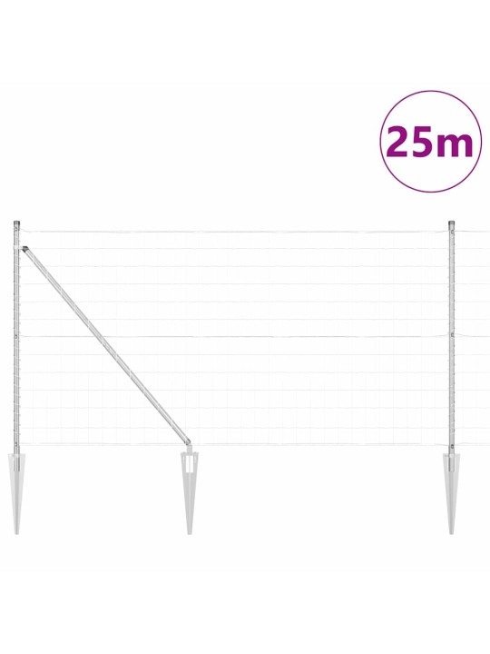 Žogs ar stabiem. sudraba 1 x 25 m tērauds