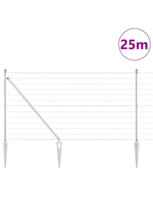 Žogs ar stabiem. sudraba 1.2 x 25 m tērauds