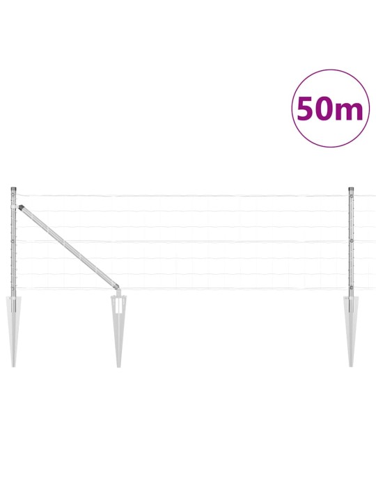 Žogs ar stabiem. sudraba 0.6 x 50 m tērauds