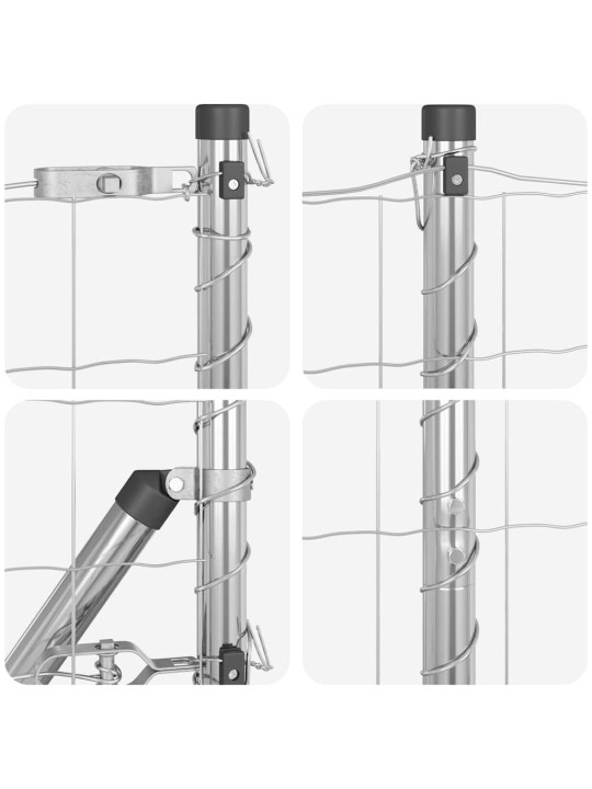 Žogs ar stabiem. sudraba 1.2 x 25 m tērauds
