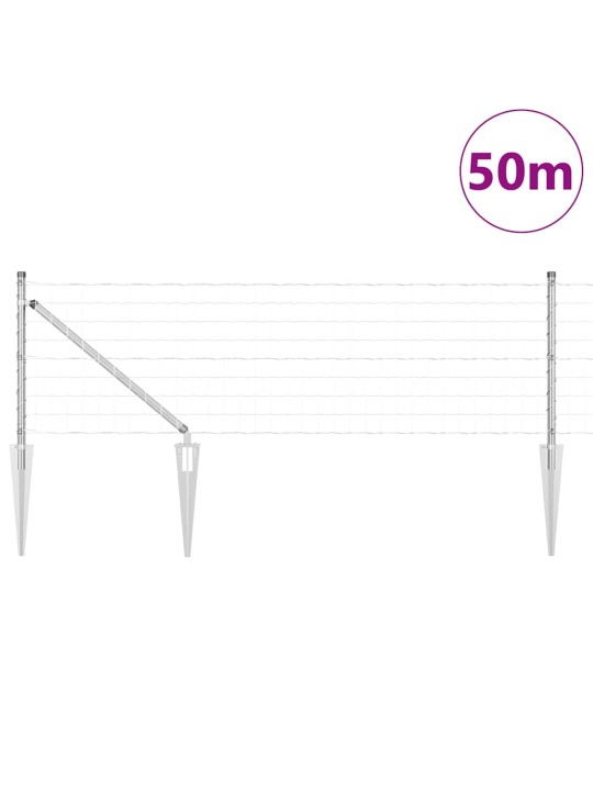 Žogs ar stabiem. sudraba 0.6 x 50 m tērauds
