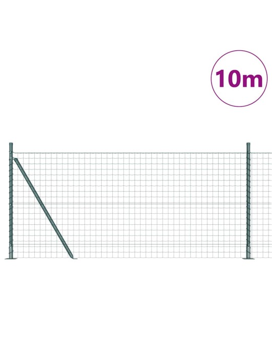 Žogs ar stabiem. zaļa 0.8 x 10 m tērauds